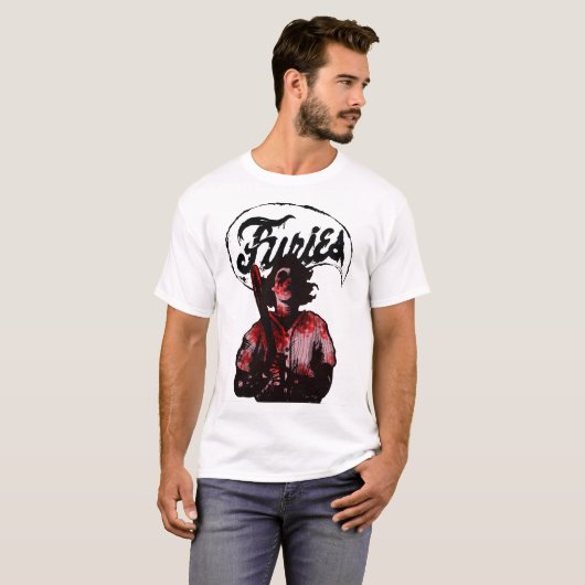 Blutiger Baseball-Typ der Furien T-Shirt (Vorne ganz)