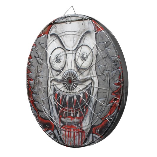 Blutiger Clown Dartscheibe (Vorderseite rechts)