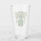 Blutiger Feier-Skelett-Kobold Bierglas Glas (Rückseite)