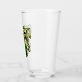 Blutiger Feier-Skelett-Kobold Bierglas Glas (Links)