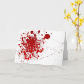 Blutiger Gruß Karte (Gelbe Blume)