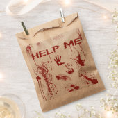 Blutiger Handabdruck Blutverschmierte Halloween Geschenktütchen (Ausgeschnitten)
