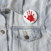 Blutiger Handprint Knopf Button (Beispiel)