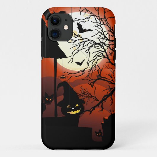 Blutiger Mondschein-Albtraum Halloweens Case-Mate iPhone Hülle (Rückseite)