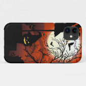 Blutiger Mondschein-Albtraum Halloweens Case-Mate iPhone Hülle (Rückseite (Horizontal))