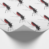 Blutiger Moskito Geschenkpapier (Ecke)