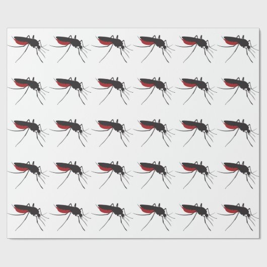 Blutiger Moskito Geschenkpapier (Flach)