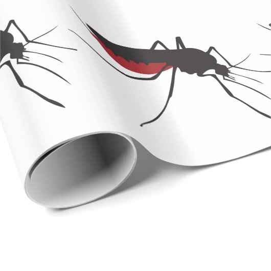 Blutiger Moskito Geschenkpapier (Rolleneckpunkt)