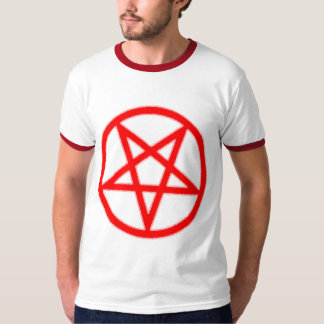 Blutiger Pentagram-Wecker-T - Shirt