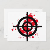 blutiger Scharfschütze Postkarte (Vorne/Hinten)
