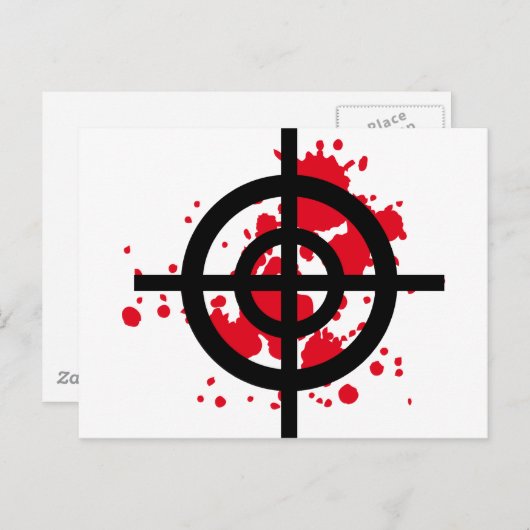 blutiger Scharfschütze Postkarte (Vorne/Hinten)