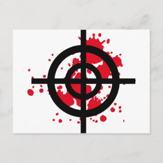 blutiger Scharfschütze Postkarte