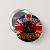 Blutiger Zombie-Armee-Knopf Button (Vorne & Hinten)