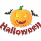 blutiges Halloween Aufkleber (Vorderseite)