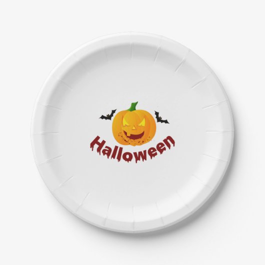 blutiges Halloween   Pappteller (Vorderseite)