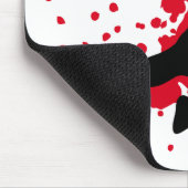 blutiges Handball dodgeball Mousepad (Ecke)