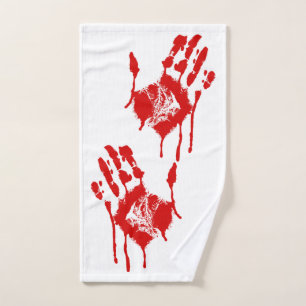 Blutiges Handhandtuch Handtuch