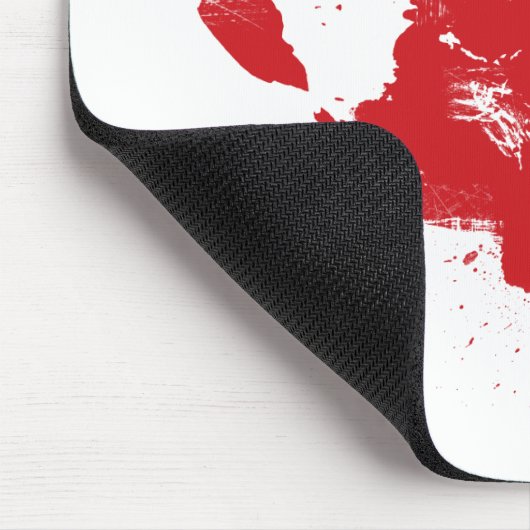 Blutiges Handprint Z Mousepad (Ecke)