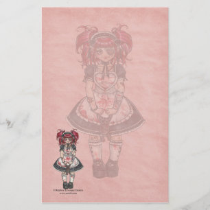 Blutiges Lolita gotisches Briefpapier