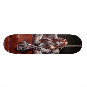 Blutiges Mädchen Skateboard