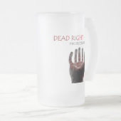 Blutiges negatives Bier/Kaffee Mattglas Bierglas (VorderseiteRechts)