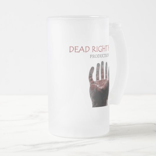 Blutiges negatives Bier/Kaffee Mattglas Bierglas (VorderseiteRechts)