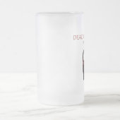 Blutiges negatives Bier/Kaffee Mattglas Bierglas (Mittel)