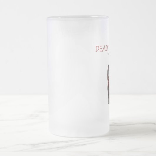 Blutiges negatives Bier/Kaffee Mattglas Bierglas (Mittel)