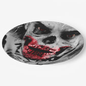 Blutiges Zombie-Apokalypse-Party-Papierplatte Pappteller (Schrägansicht)