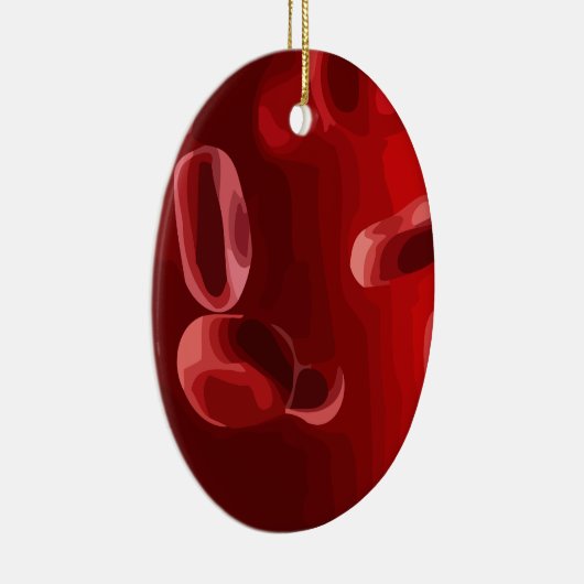 Blutkörperchen Keramik Ornament (Rechts)