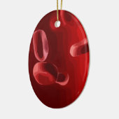 Blutkörperchen Keramik Ornament (Links)
