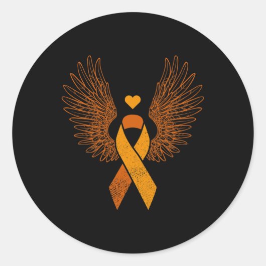 Blutkrebs-Bewusstsein bei der Blutfarbbandleukämie Runder Aufkleber (Vorderseite)