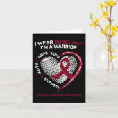 Blutkrebs Bewusstsein Burgundy Multiples Myelom W Karte (Gelbe Blume)