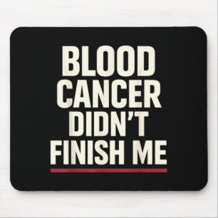 Blutkrebs-Bewusstsein Leukämie Lymphom Überlebende Mousepad