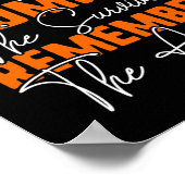 Blutkrebs-Bewusstseinsshirt Poster (Ecke)