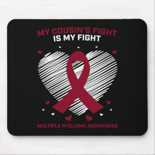 Blutkrebs-Geschenk Burgunder Cousin Multiples Myel Mousepad