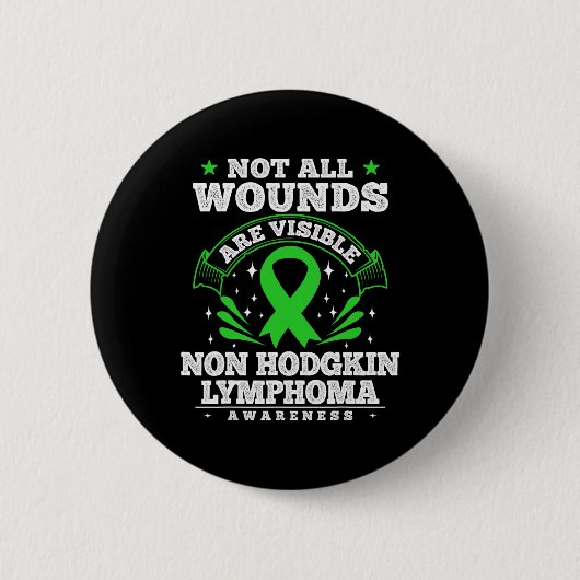 Blutkrebs-Geschenk Non-Hodgkin-Lymphom-Bewusstsein Button (Vorderseite)