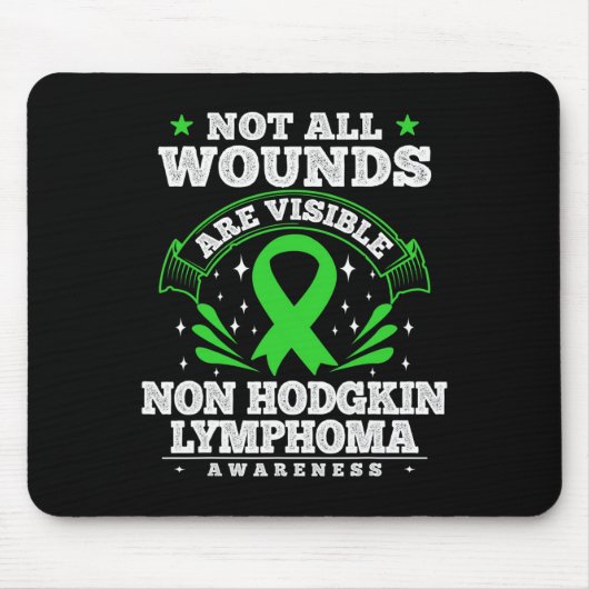 Blutkrebs Geschenk Non-Hodgkin-Lymphom Bewusstsein Mousepad (Vorne)