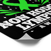 Blutkrebs Geschenk Non-Hodgkin-Lymphom Bewusstsein Poster (Ecke)