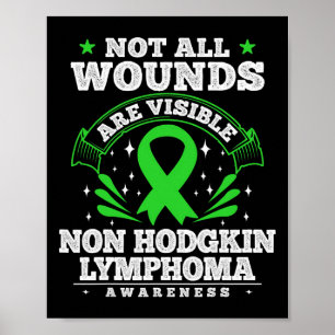 Blutkrebs Geschenk Non-Hodgkin-Lymphom Bewusstsein Poster
