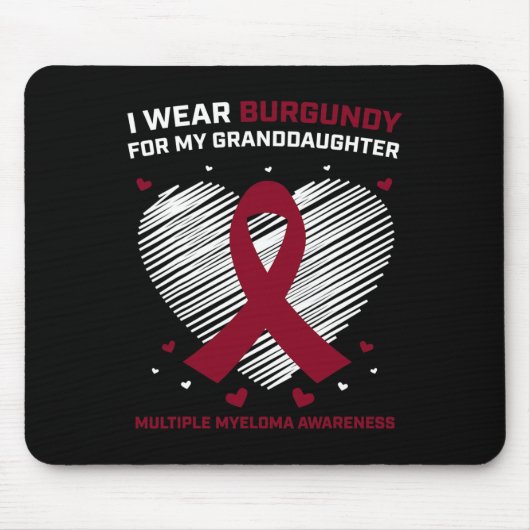 Blutkrebs-Geschenke Enkelin Multiples Myelom Mousepad (Vorne)