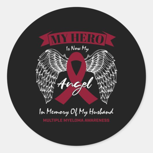 Blutkrebs im Gedächtnis des multiplen Myeloms Runder Aufkleber (Vorderseite)