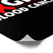 Blutkrebs - Kampf gegen Blutkrebs Poster (Ecke)
