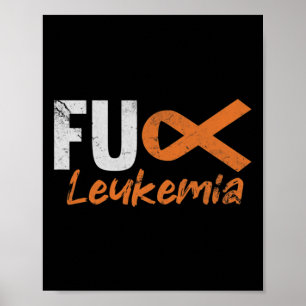 Blutkrebs Kämpfen Bewusstsein erschüttert Poster