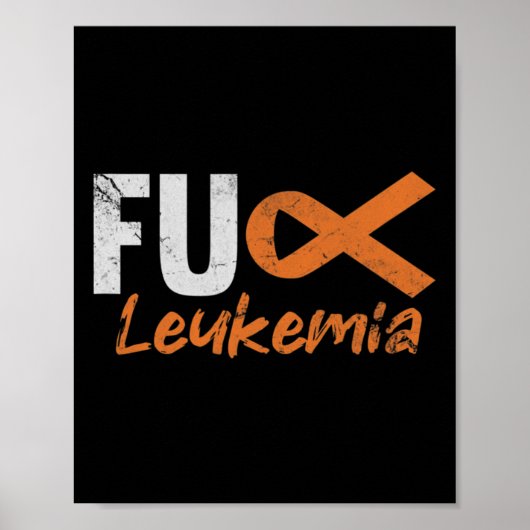 Blutkrebs Kämpfen Bewusstsein erschüttert Poster (Vorne)
