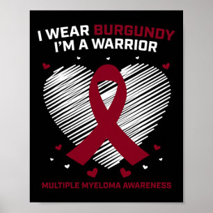 Blutkrebs Krieger Multiples Myelom Bewusstsein Pr Poster