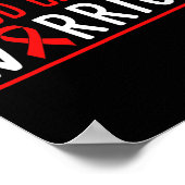 Blutkrebs Krieger Rotes Band Poster (Ecke)