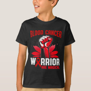 Blutkrebs-Krieger sind magische Einhorn-Rote-Schle T-Shirt