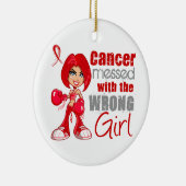 Blutkrebs mit falscher Girl.png Keramik Ornament (Rechts)