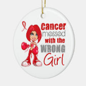 Blutkrebs mit falscher Girl.png Keramik Ornament (Links)